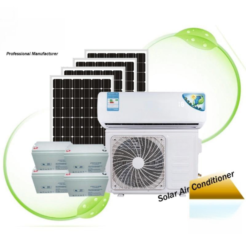 Nova casa solar ac split ar condicionado híbrido conveniente fora da rede ar condicionado 24v48v