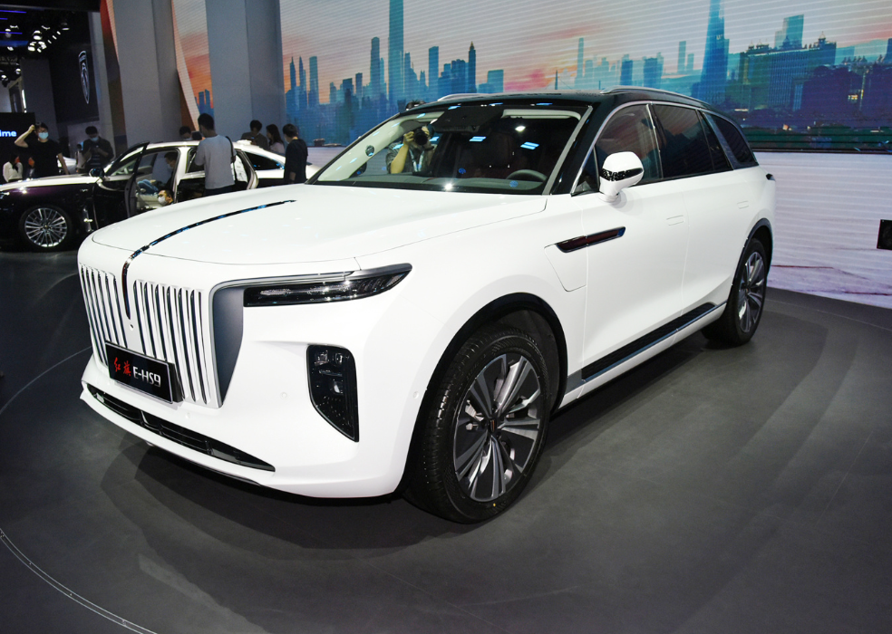 Potência Forte 435 Carro Comercial Chinês de Luxo de Alta Qualidade HongQi E-HS9 Cor Branca 6 Lugares SUV Familiar Veículo Grande