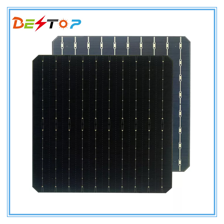 ESSMATE 20%~22% Células Fotovoltaicas de Alta Eficiência 166*166mm Célula Solar Monocristalina 9bb Célula Solar para Venda