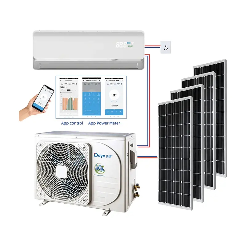 Ar condicionado solar de nova energia 9000BTU-24000BTU