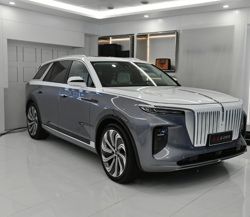 Veículo de luxo Hong Qi E-HS9 novo carro com direção esquerda para venda